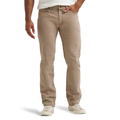 Lee Men's Legendary Regular Straight Jean, Khaki, 31W x 30L