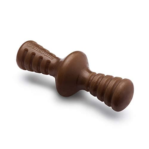 Benebone Zaggler Rolling Dog Chew Toy for Aggressive Chewers, Real Peanut, Made in USA, Large