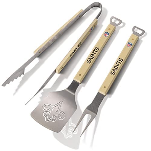YouTheFan NFL Philadelphia Eagles Spirit Series 3-Piece BBQ Set Stainless Steel, 22" x 9"