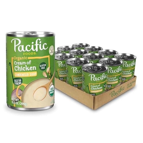 Pacific Foods Organic Cream of Chicken Soup, 10.5 oz Can (Case of 12)
