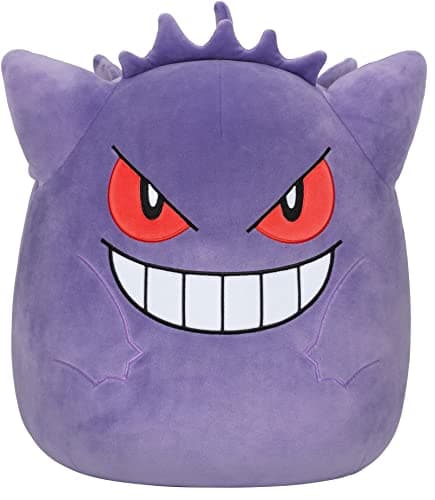 Squishmallows Pokemon 14-Inch Gengar Plush - Add to Your Squad, Ultrasoft Stuffed Animal Large Plush, Official Kelly Toy Plush