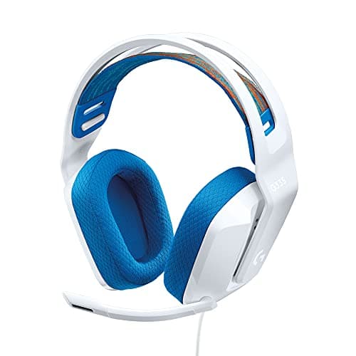 Logitech G335 Wired Gaming Headset, with Flip to Mute Microphone, 3.5mm Audio Jack, Memory Foam Earpads, Lightweight, Compatible with PC, PlayStation, Xbox, Nintendo Switch/Switch 2 - White