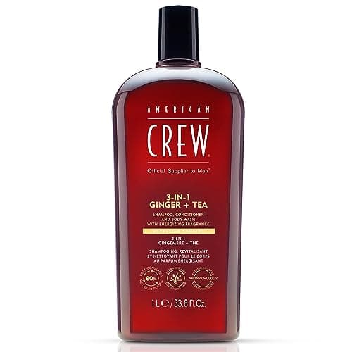 American Crew 3-in-1 Shampoo & Body Wash, Ginger & Tea, 33.8 fl oz