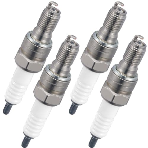 BDFHYK 3797 Iridium Spark Plugs Compatible with Honda CB1 CB900F CRF150R CRF150RB Interceptor VTR Magna 750 Metropolitan 50 PCX150 Ruckus 50 SH150i Silver Wing 600 ST1100 ST1100AL CR8EHIX-9 Set of 4