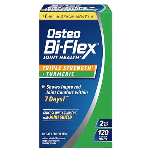 Osteo Bi-Flex Glucosamine Triple Strength Plus Turmeric Supplement, 120 Ct