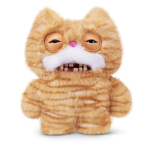 Fuggler Alley Cats 9-Inch Plush Toy (Stinkface) by ZURU – Funny Ugly Monster Stuffed Animal with Human-Like Teeth, Collectible Plush for Kids, Tweens, Teens, Adults & Cat-Loving Weirdos