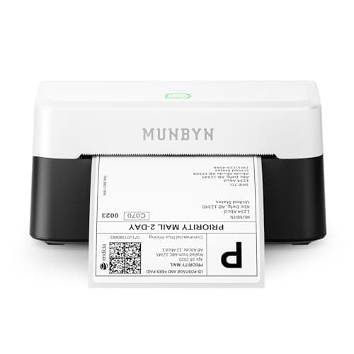 MUNBYN Bluetooth Thermal Label Printer, Wireless 4x6 Shipping Label Printer