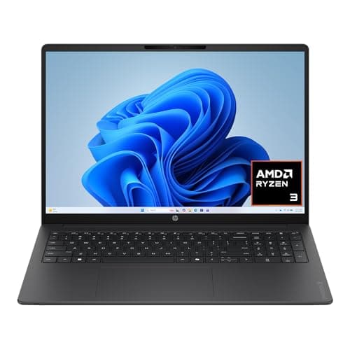 HP OmniBook 3 16 inch Laptop PC, 2K Touchscreen, AMD Ryzen 3 30, 8 GB RAM, 256 GB SSD, AMD Radeon 610M GPU, Windows 11 Home, Mica Silver, 16-by0199nr