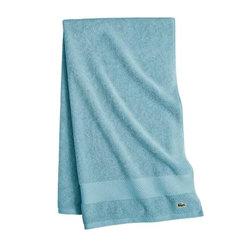 Lacoste Heritage 100% Supima Cotton Bath Towel, Celestial, 30" x 54" – Highly Absorbent & Quick Drying, Premium Super Soft Bath Towel, Bathroom Essential, Gift for All Occasions, Machine Washable