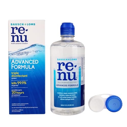 Renu Advanced Multi-Purpose Contact Lens Solution with Case, 12 Fl oz