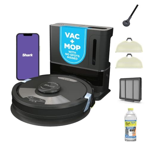 SharkMatrix Plus 2-in-1 Robot Vacuum & Mop, Black/Brass, AV2610WA