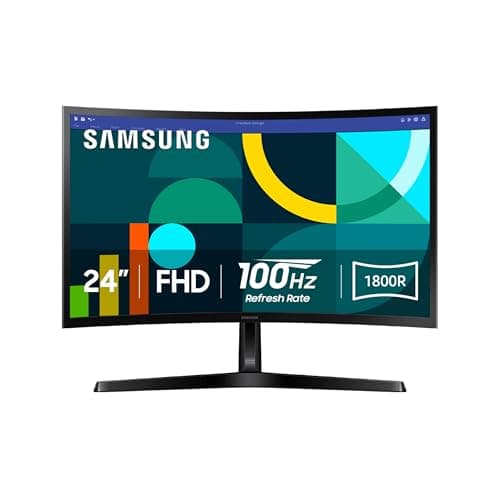 Samsung 24" Essential S3 (S36GD) Series FHD 1800R Curved Computer Monitor