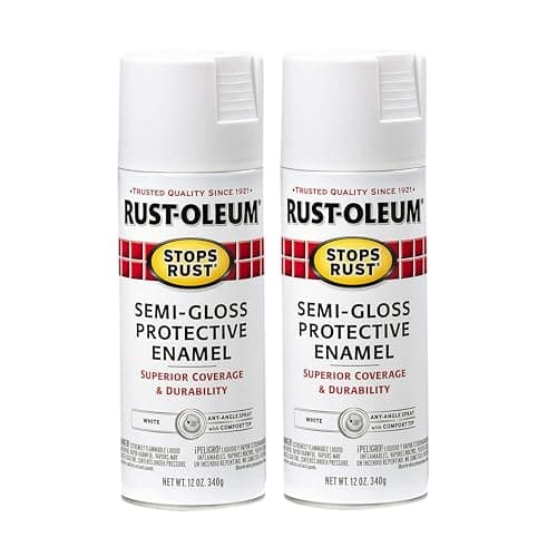 Rust-Oleum Stops Rust Spray Paint, Semi-Gloss White