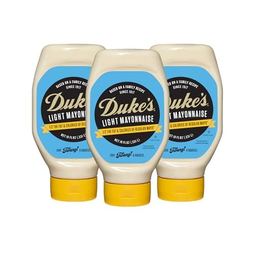 Duke’s Light Mayonnaise Squeeze Bottle, 18 Ounce (Pack of 3)