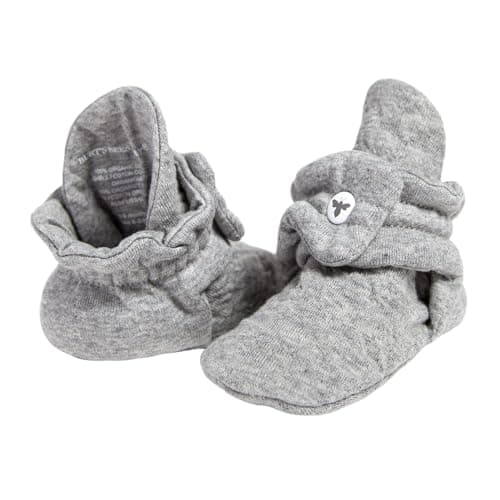 Burt's Bees Baby Unisex 100% Organic Cotton, Adjustable Booties