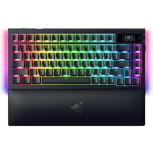 Razer BlackWidow V4 Pro 75% Wireless Gaming Keyboard, Orange Switches