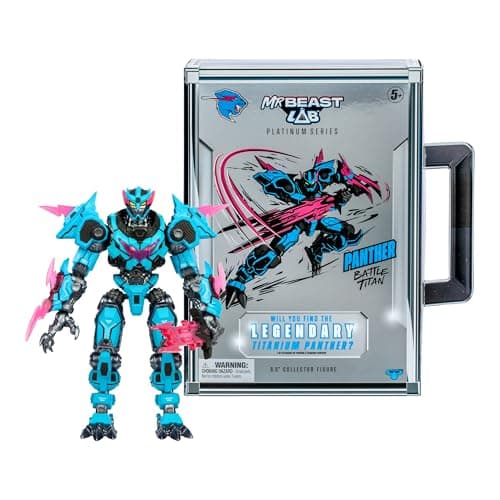 MrBeast Lab Platinum Series Panther Battle Titan Collector Figure