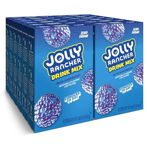 Singles To Go! Jolly Rancher Water Drink Mix, Blue Raspberry, 72 Packets