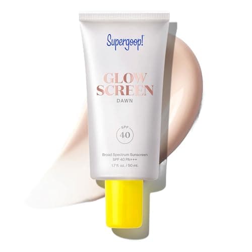 Supergoop! Glowscreen SPF 40, Dawn (Pink Pearl Glow) - 1.7 fl oz - Glowy Primer + Broad Spectrum Tinted Sunscreen - Helps Filter Blue Light - Hydration - Hyaluronic Acid & Vitamin B5