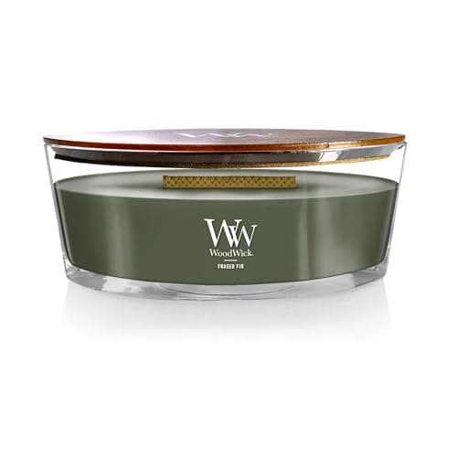 WoodWick Fraser Fir Scented Candle, Crackling Wick, 16oz