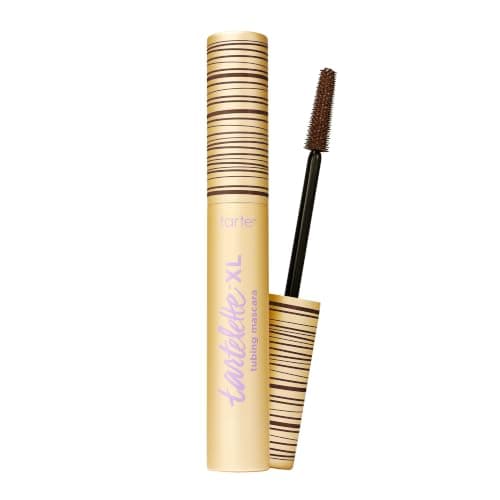 tarte tartelette XL tubing mascara – Lash Extensions in a Tube with Peptide, Extra-Bold Buildable Length & Volume, Smudge-Proof Longwear, Easy-to-Remove, Vegan & Cruelty-Free, full size, brown
