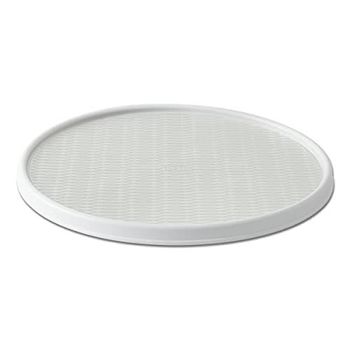 Copco Basics Non-Skid Lazy Susan for Under Sink and Cabinet Storage, 18 Inch, Crystalline