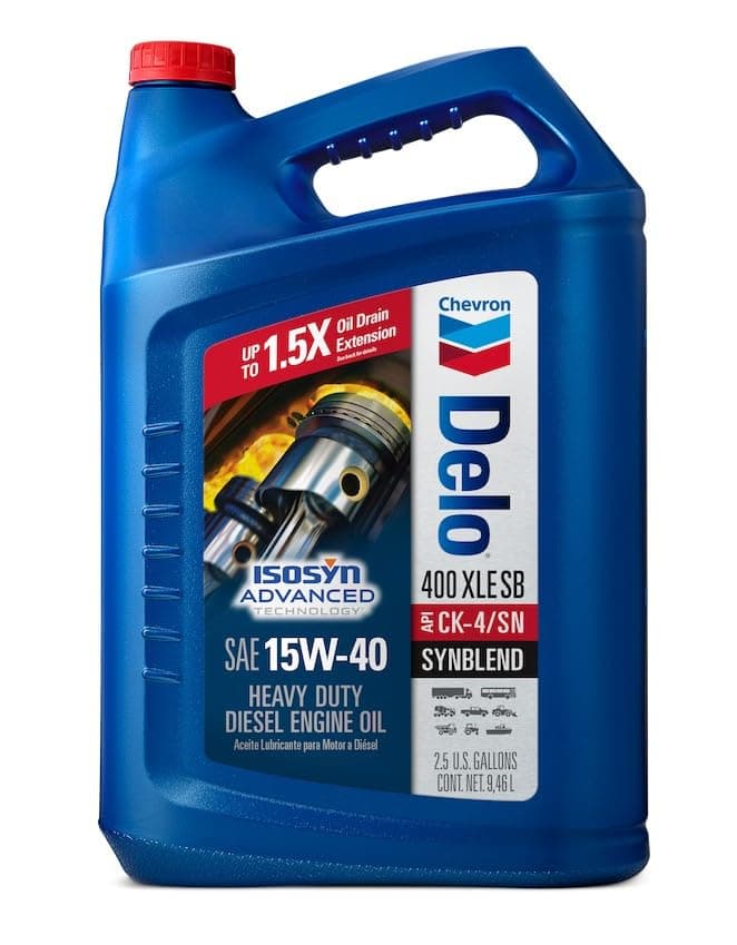 Delo 400 XLE Synthetic Blend SAE 15W-40 Heavy Duty Diesel Engine Oil - 2.5 Gallons